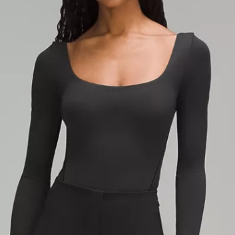 Nwt. Lululemon Black Shine Bodysuit